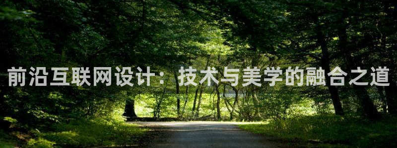 天狮娱乐叶哥：前沿互联网设计：